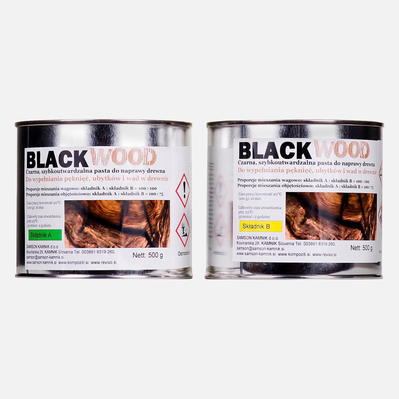 Blackwood czarna pasta wypełniająca